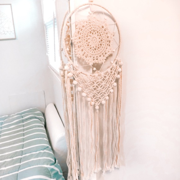 Twilight Gypsy Collective Other - Beige Dreamcatcher Macrame Woven Wall Hanging